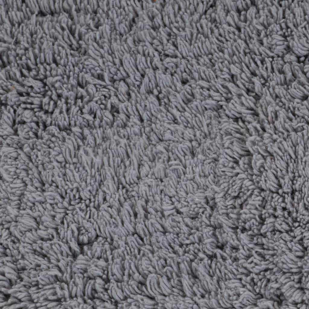 Vonios kilimėlių rinkinys, 3d., pilkas, audinys