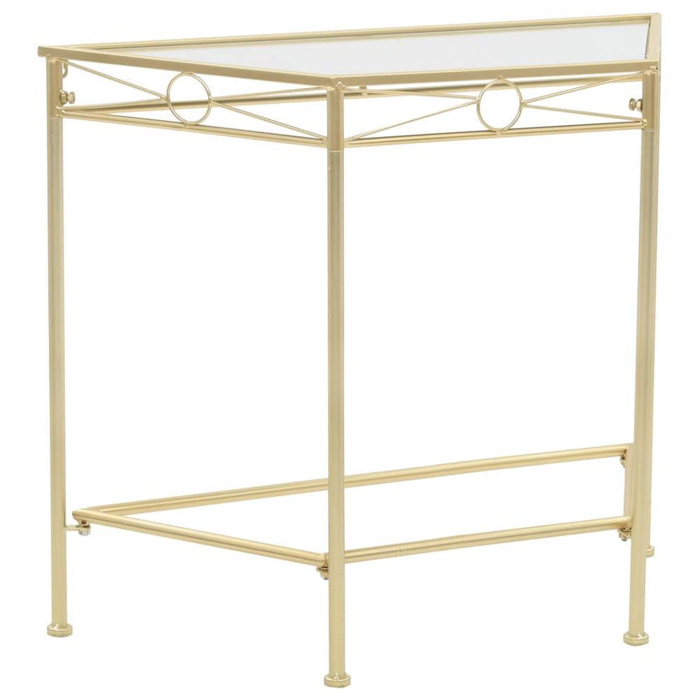 Šonin. stal., auksinės sp., 87x34x73cm, metalas, vint. stil.