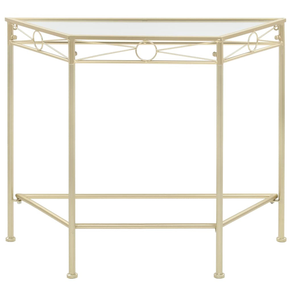 Šonin. stal., auksinės sp., 87x34x73cm, metalas, vint. stil.
