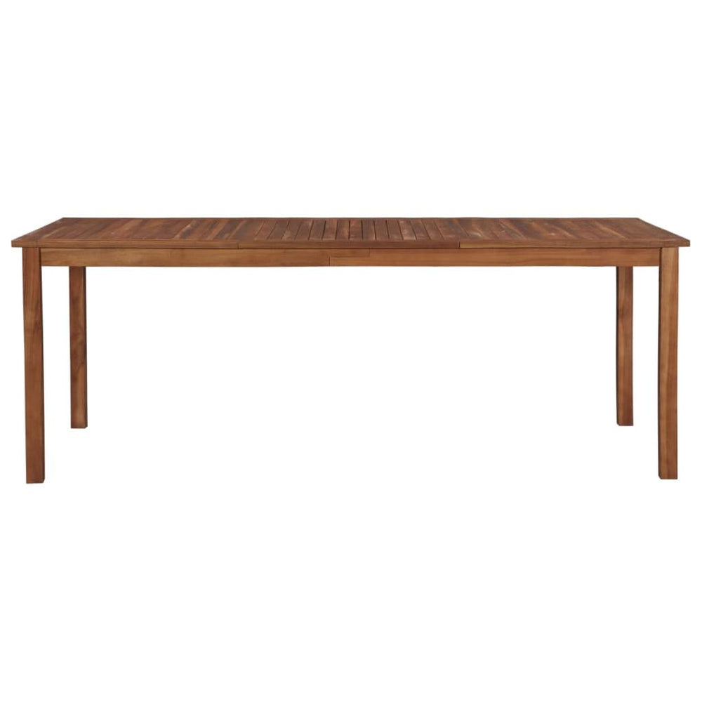 Lauko valgomojo stalas, akacijos medienos masyvas, 200x90x74cm