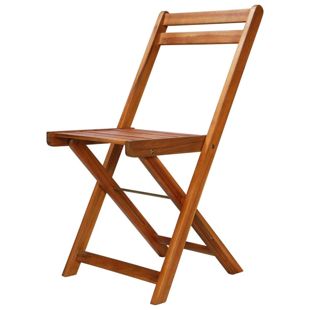 Lauko bistro kėdės, 2 vnt., akacijos medienos masyvas