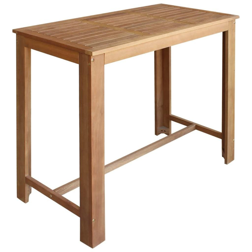 Baro stalas, masyvi akacijos mediena, 120x60x105cm