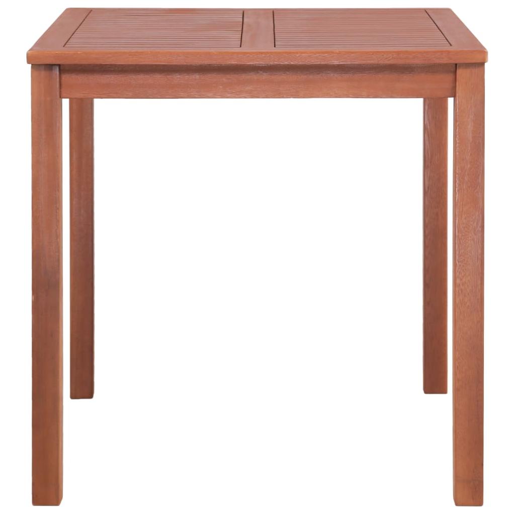 Lauko valgomojo stalas, akacijos med. mas., kvadr., 80x80x74cm
