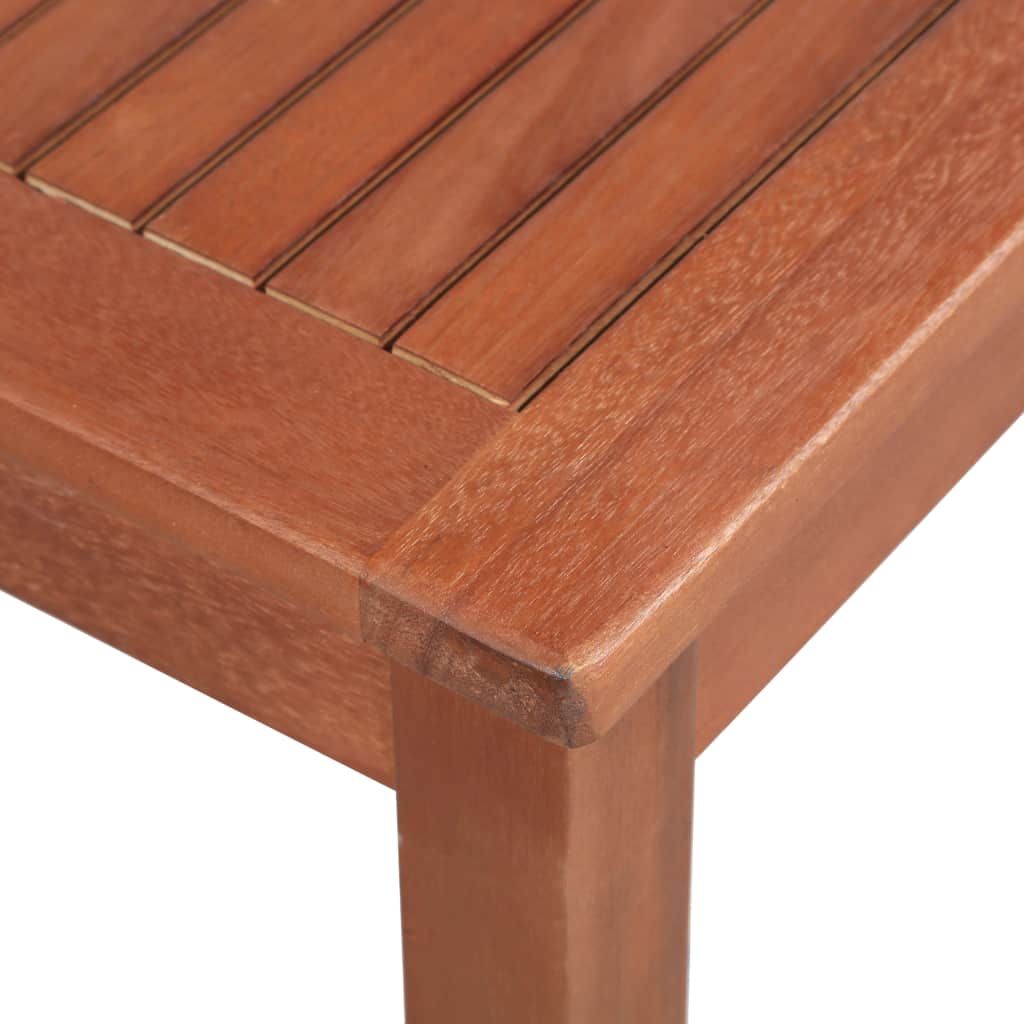Lauko valgomojo stalas, akacijos med. mas., kvadr., 80x80x74cm