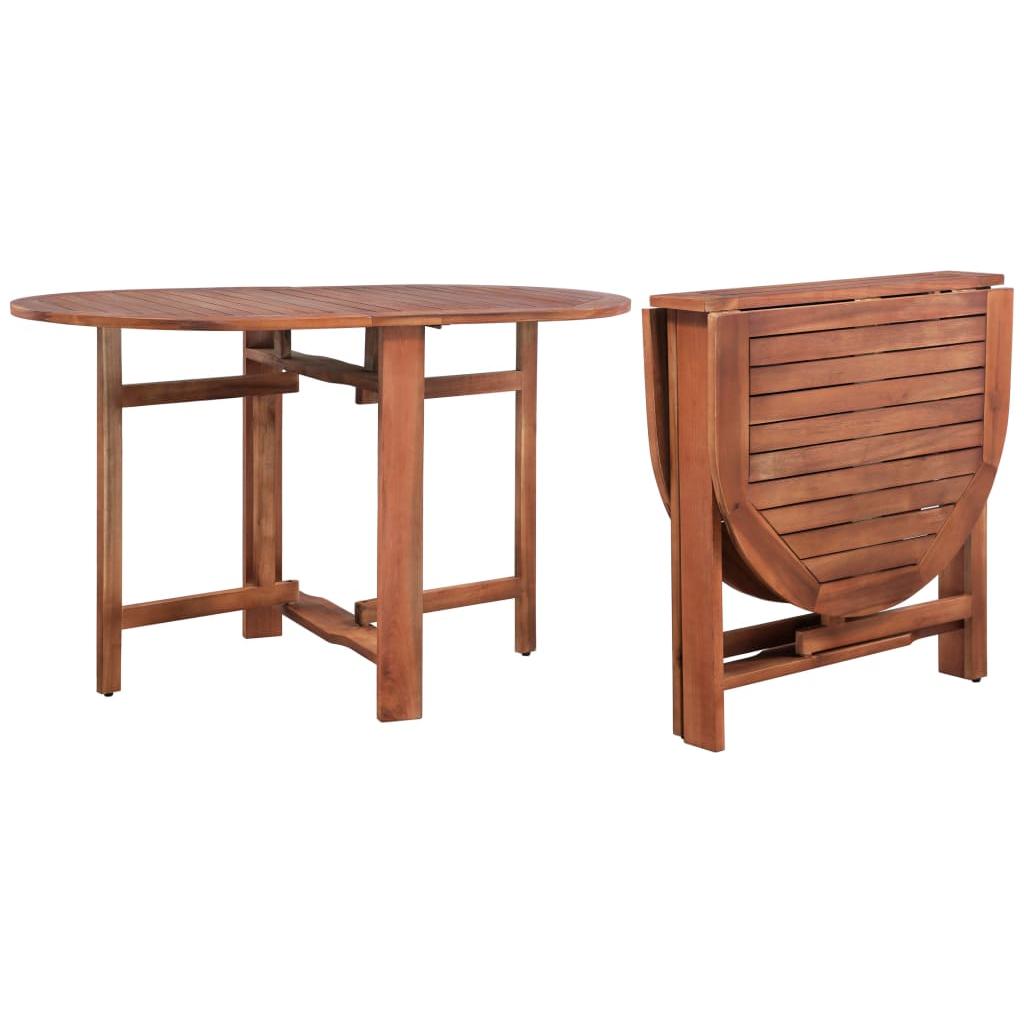 Lauko valgomojo stalas, akacijos medienos masyvas, 120x70x74cm