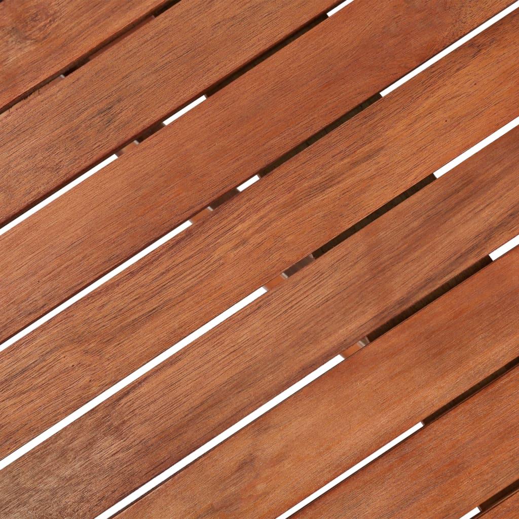 Lauko valgomojo stalas, akacijos medienos masyvas, 120x70x74cm