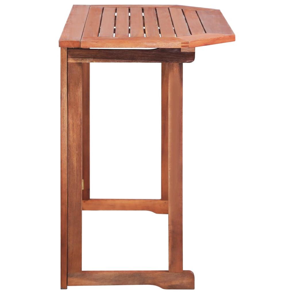 Balkono staliukas, akacijos medienos masyvas, 90x50x75cm