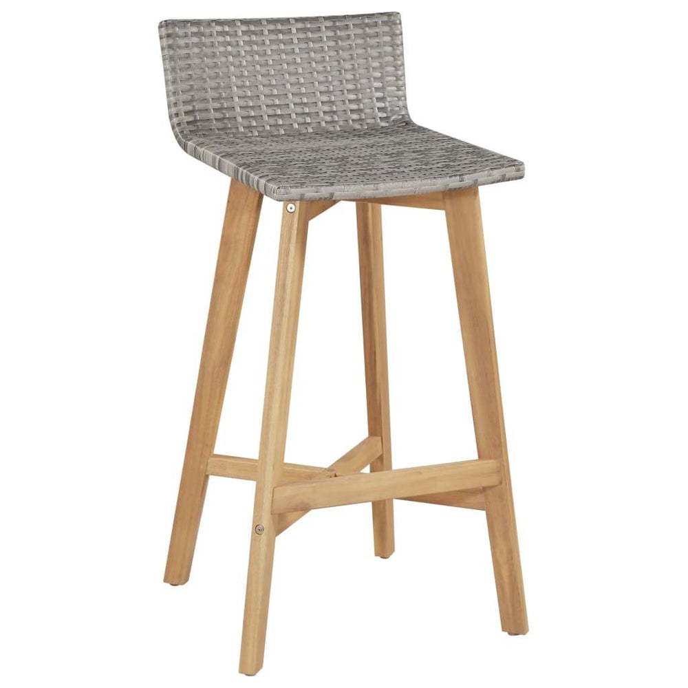 Baro kėdės, 2vnt., polirat., akacijos med. masyvas, 40x45x90cm