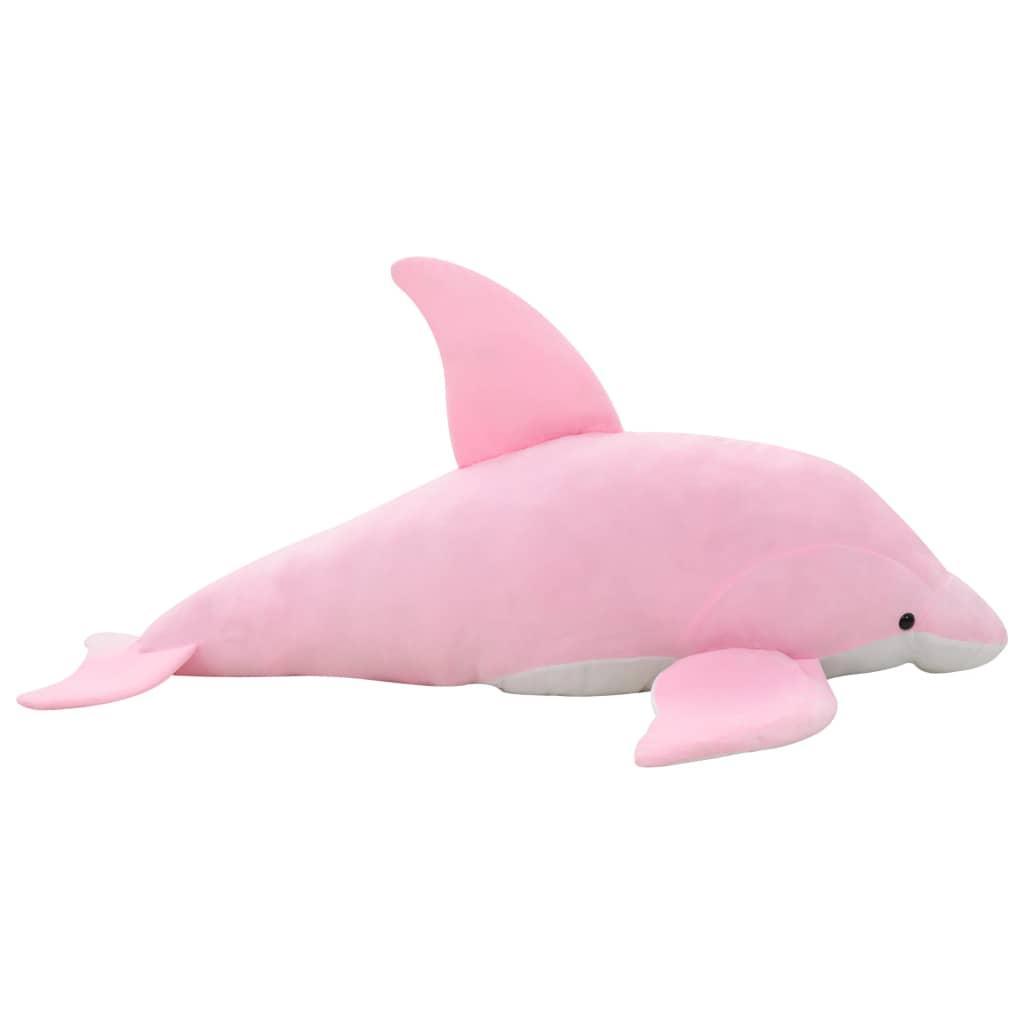 Minkštas žaislinis delfinas, rožinis, pliušinis