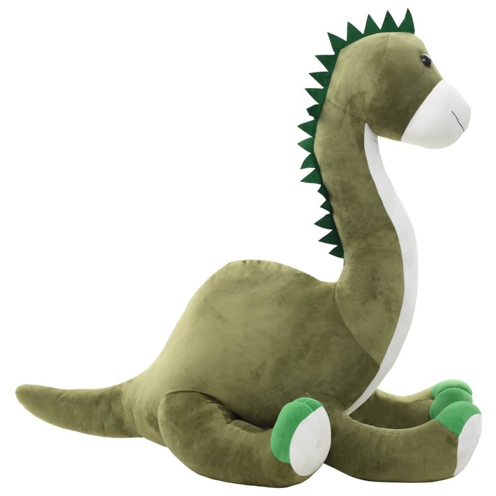 Minkštas žaislinis dinozauras-Brontozauras, žalias, pliušinis