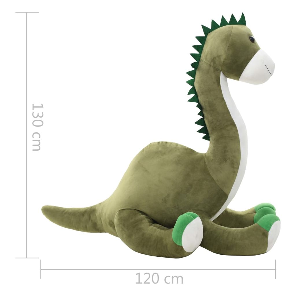 Minkštas žaislinis dinozauras-Brontozauras, žalias, pliušinis