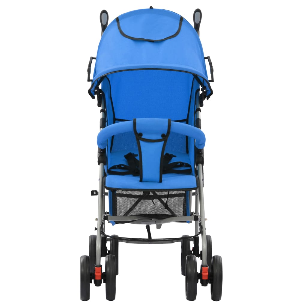 Sulankstomas vaikiškas vežimėlis, mėlynas, plienas, 2-1