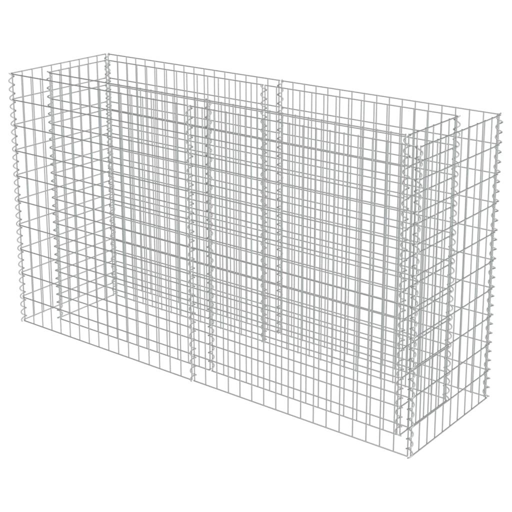 Gabiono vazonas, galvanizuotas plienas, 180x50x100cm