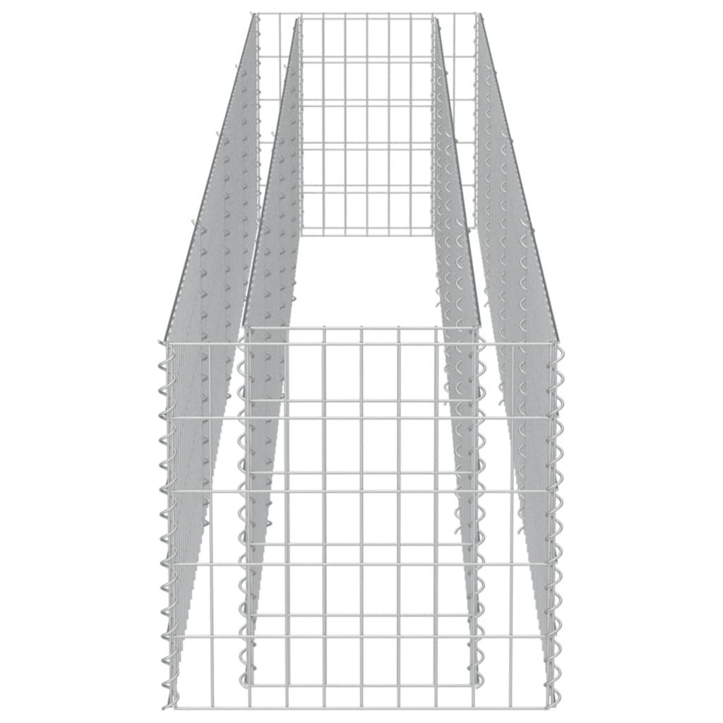 Gabiono vazonas, galvanizuotas plienas, 360x50x50cm