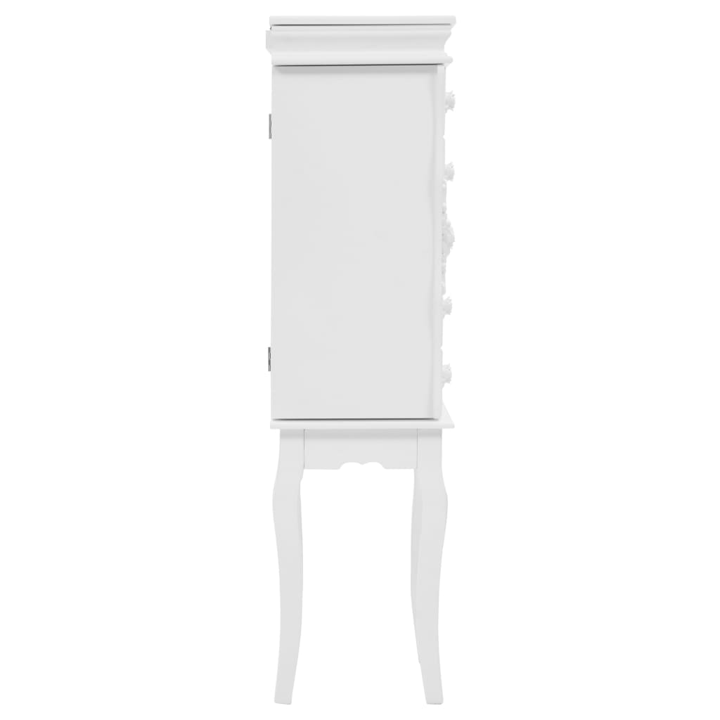 Pastatoma spintelė papuošalams, balta