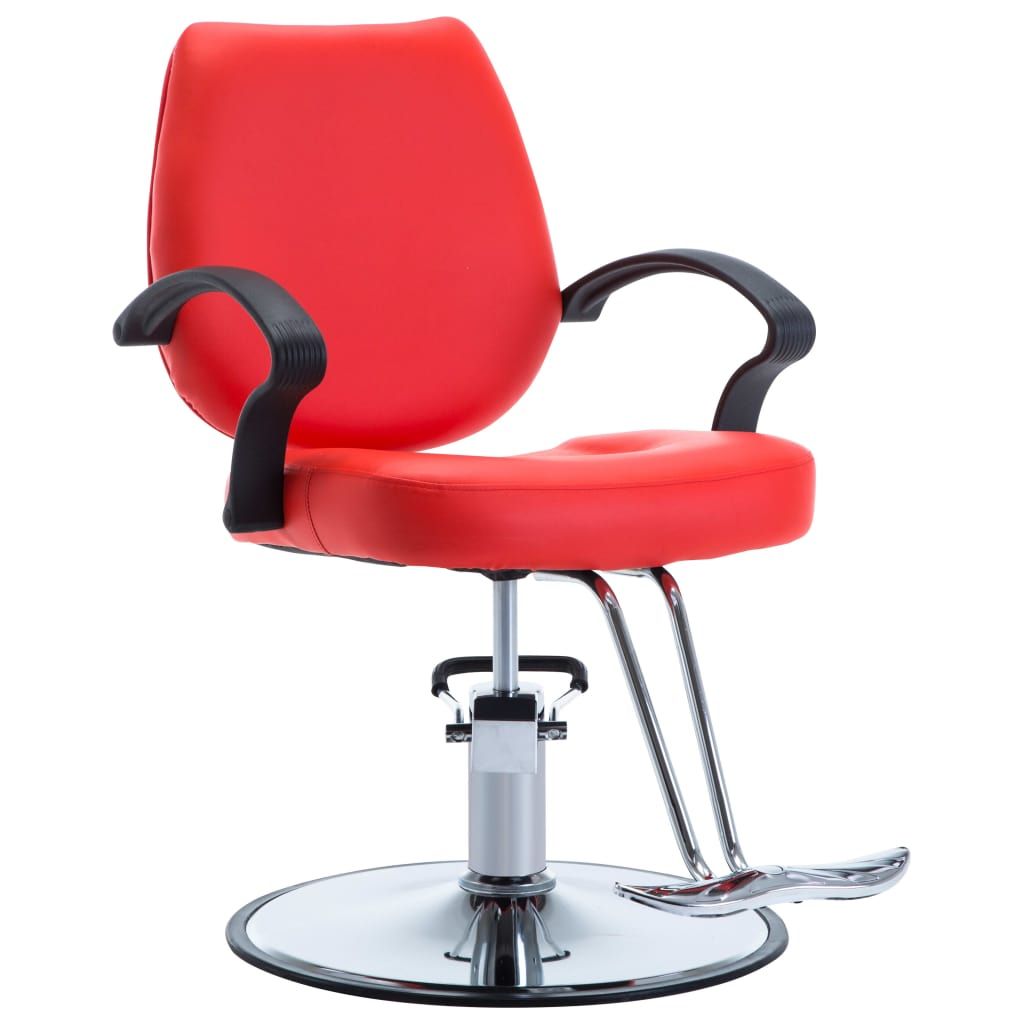 Kirpėjo kėdė, dirbtinė oda, raudona