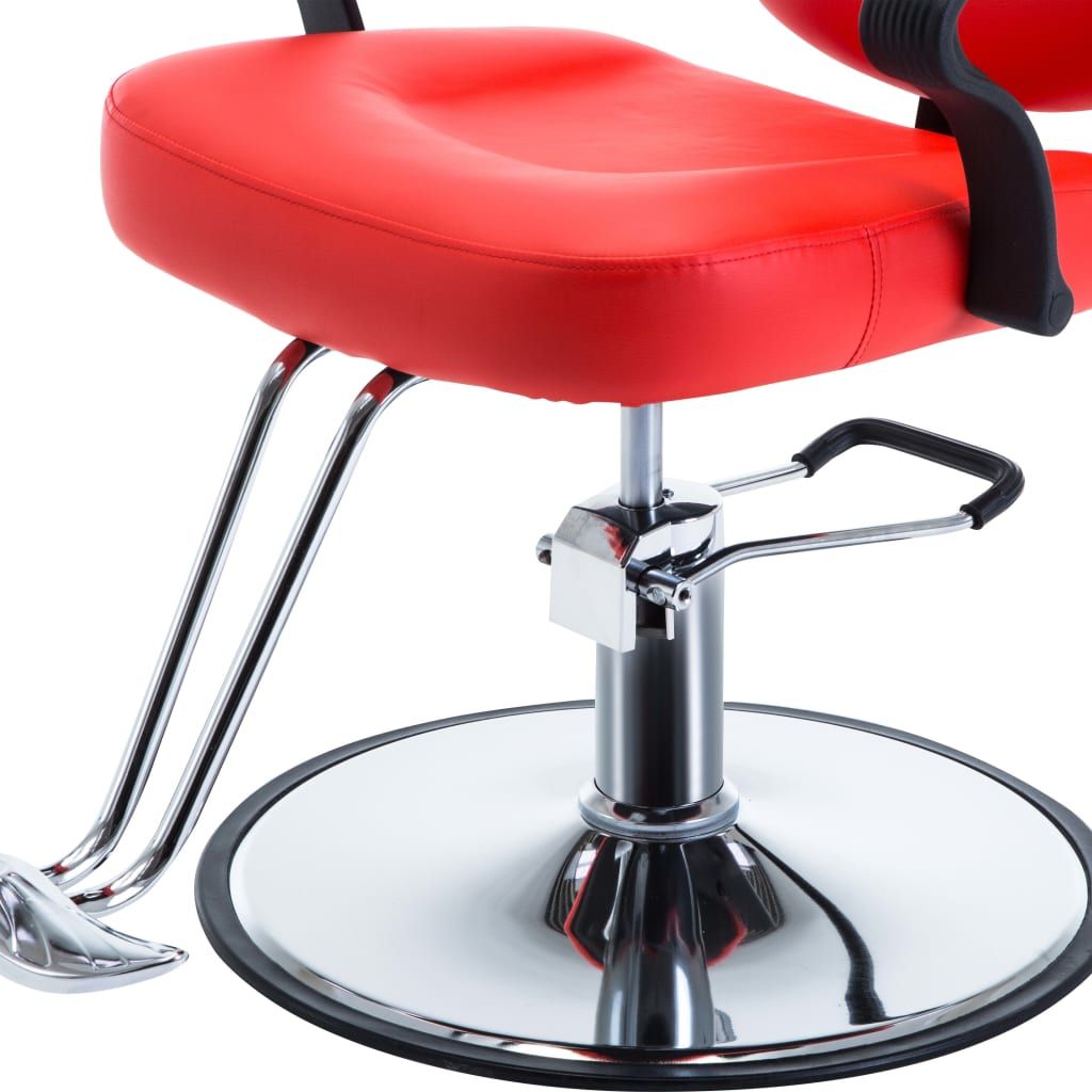 Kirpėjo kėdė, dirbtinė oda, raudona