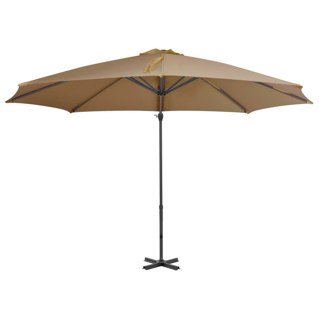 Gem. form. saulės skėtis su alium. stulp., taupe sp., 300cm