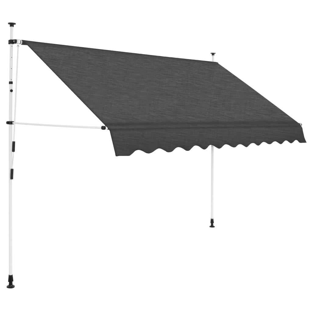 Rankiniu būdu ištraukiama markizė, 250cm, antracito sp.