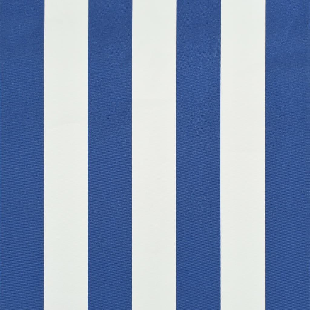 Ištraukiama markizė, mėlynos ir baltos spalvos, 250x150 cm