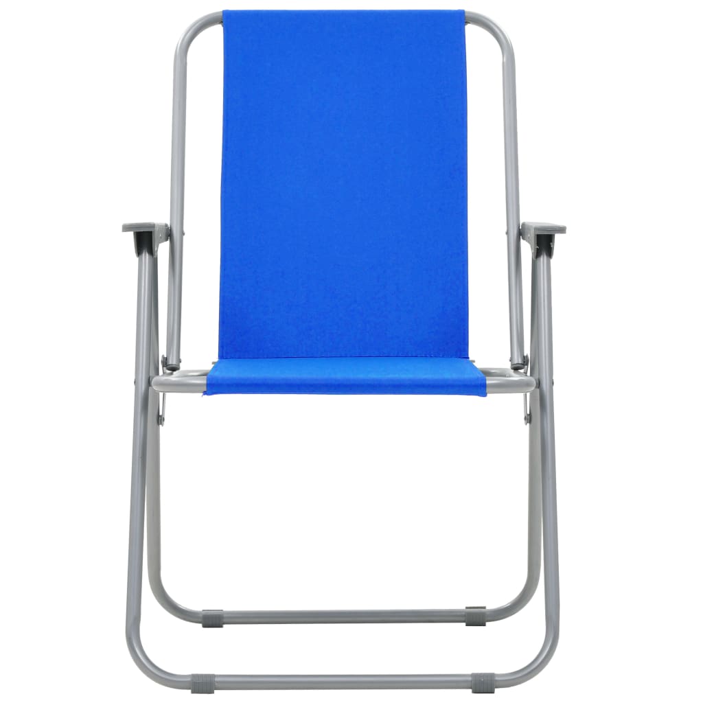 Sulankstomos stovyklavimo kėdės, 2vnt., 52x59x80cm, mėlynos