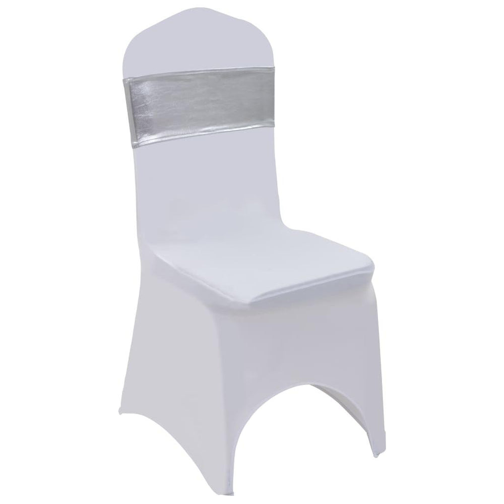 Juostos kėdėms su deimantinėmis sagtimis, 25vnt., sidabriniai