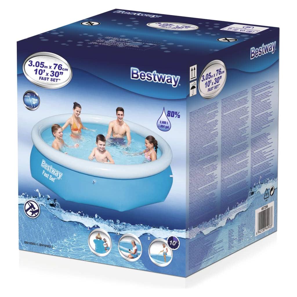 Bestway Fast Set Pripučiamas baseinas, apvalus,  305x76cm, 57266