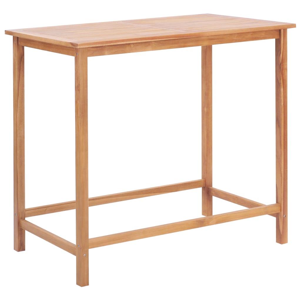 Lauko baro stalas, 120x65x110 cm, tikmedžio med. masyvas