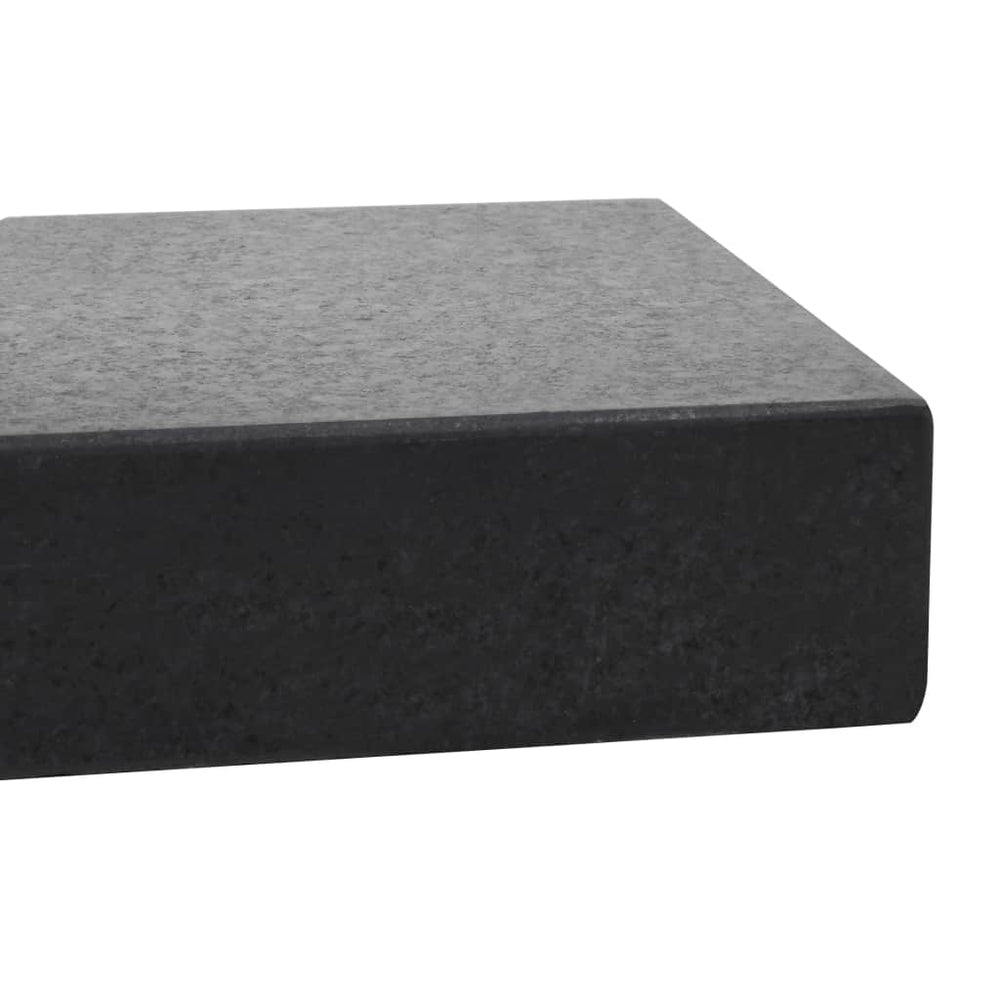 Skėčio stovas, granitas, 25kg, stačiakampio formos, juodas