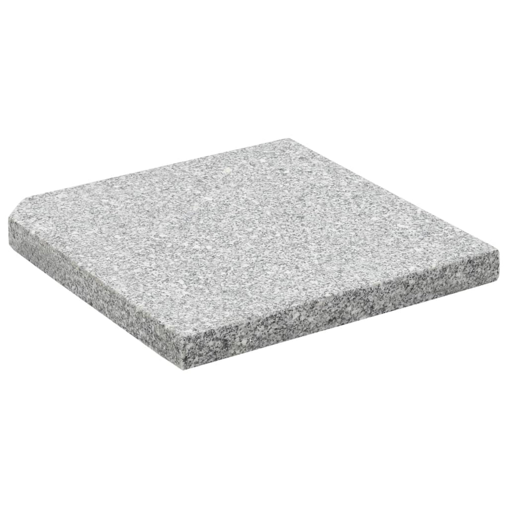 Svoris skėčiui, pilkas, granitas, 25 kg, kvadratinis