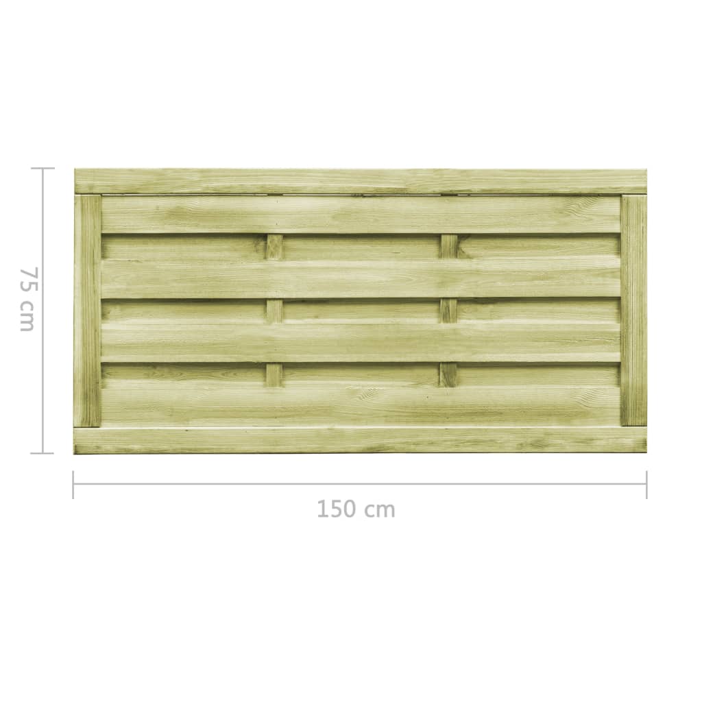Sodo vartai, 2 vnt., FSC impregnuota pušies mediena, 150x75cm