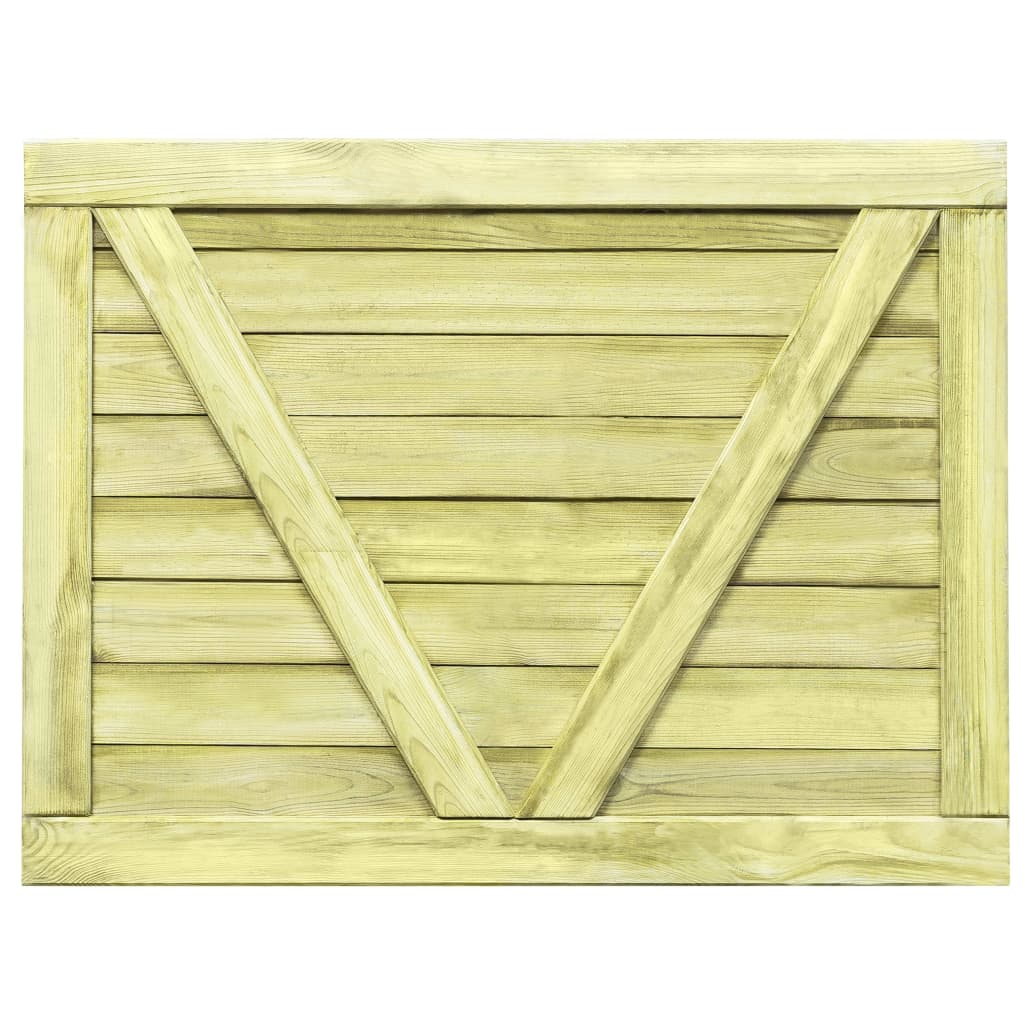 Sodo vartai, 75x100cm, FSC impregnuota pušies mediena