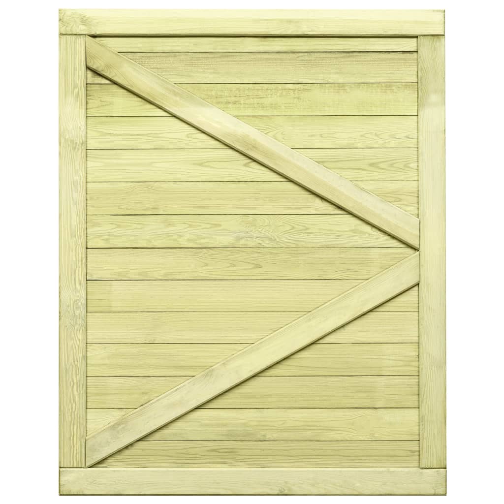 Sodo vartai, 125x100cm, FSC impregnuota pušies mediena