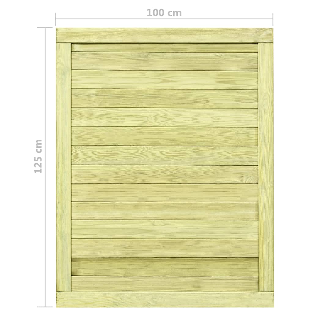 Sodo vartai, 125x100cm, FSC impregnuota pušies mediena