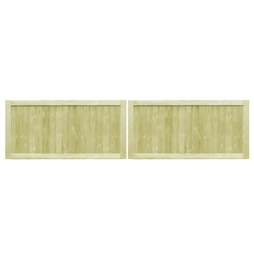 Sodo vartai, 2vnt., 300x75cm, FSC impregnuota pušies mediena