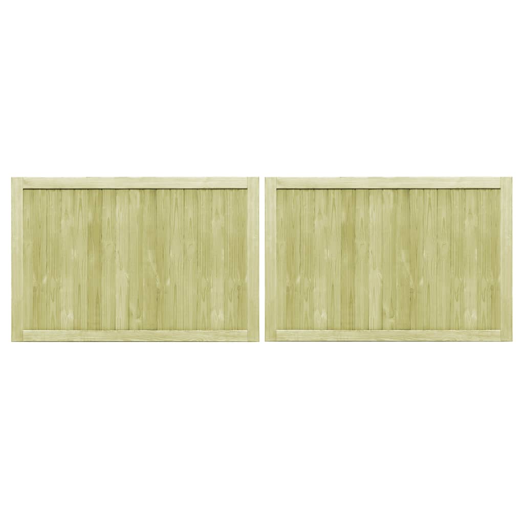 Sodo vartai, 2vnt., 300x100cm, FSC impregnuota pušies mediena