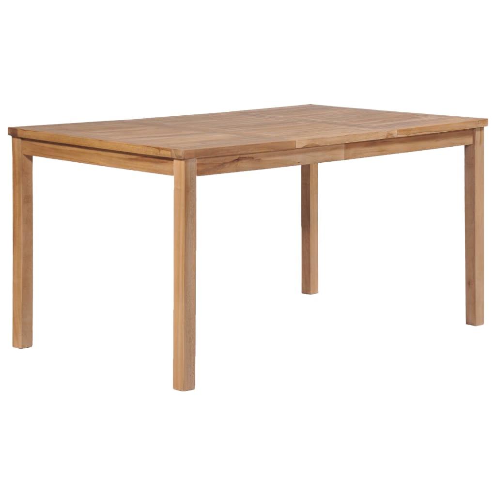Lauko valgomojo stalas, 150x90x77 cm, tikmedžio med. masyvas