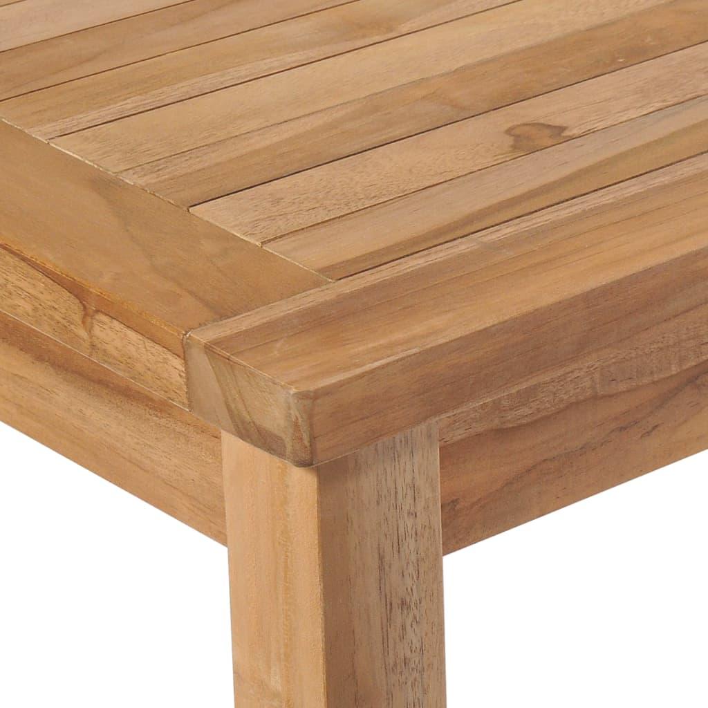 Lauko valgomojo stalas, 150x90x77 cm, tikmedžio med. masyvas