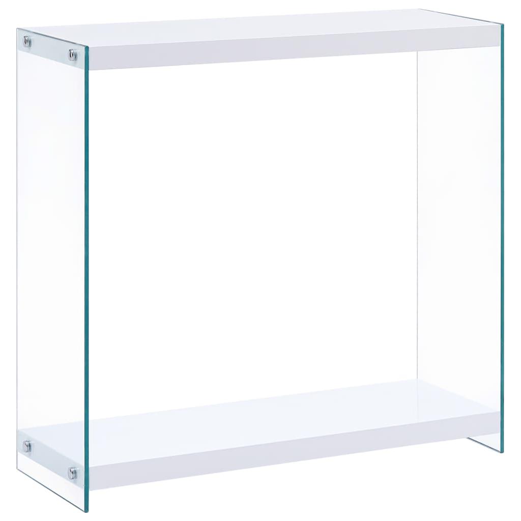Konsolinis staliukas, baltos spalvos, 80x29x75,5 cm, MDF