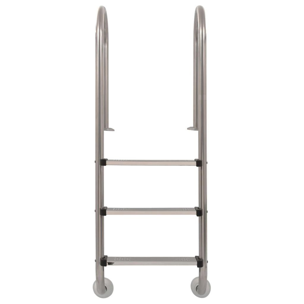 Baseino kopėtėlės, 3 pakopų, 120 cm, nerūdijantis plienas