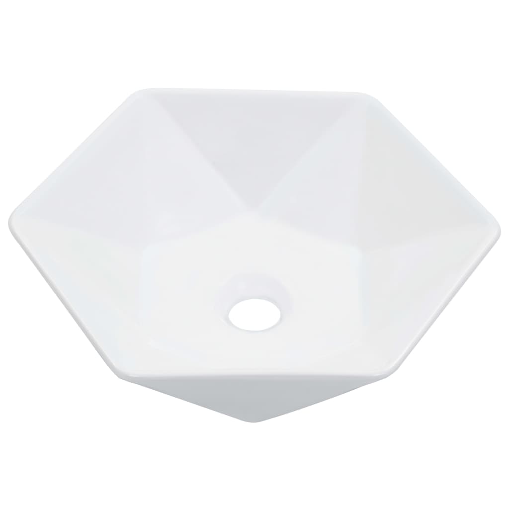 Praustuvas, baltos sp., 41x36,5x12cm, keramika