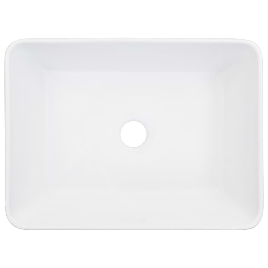 Praustuvas, baltos sp., 40x30x13cm, keramika
