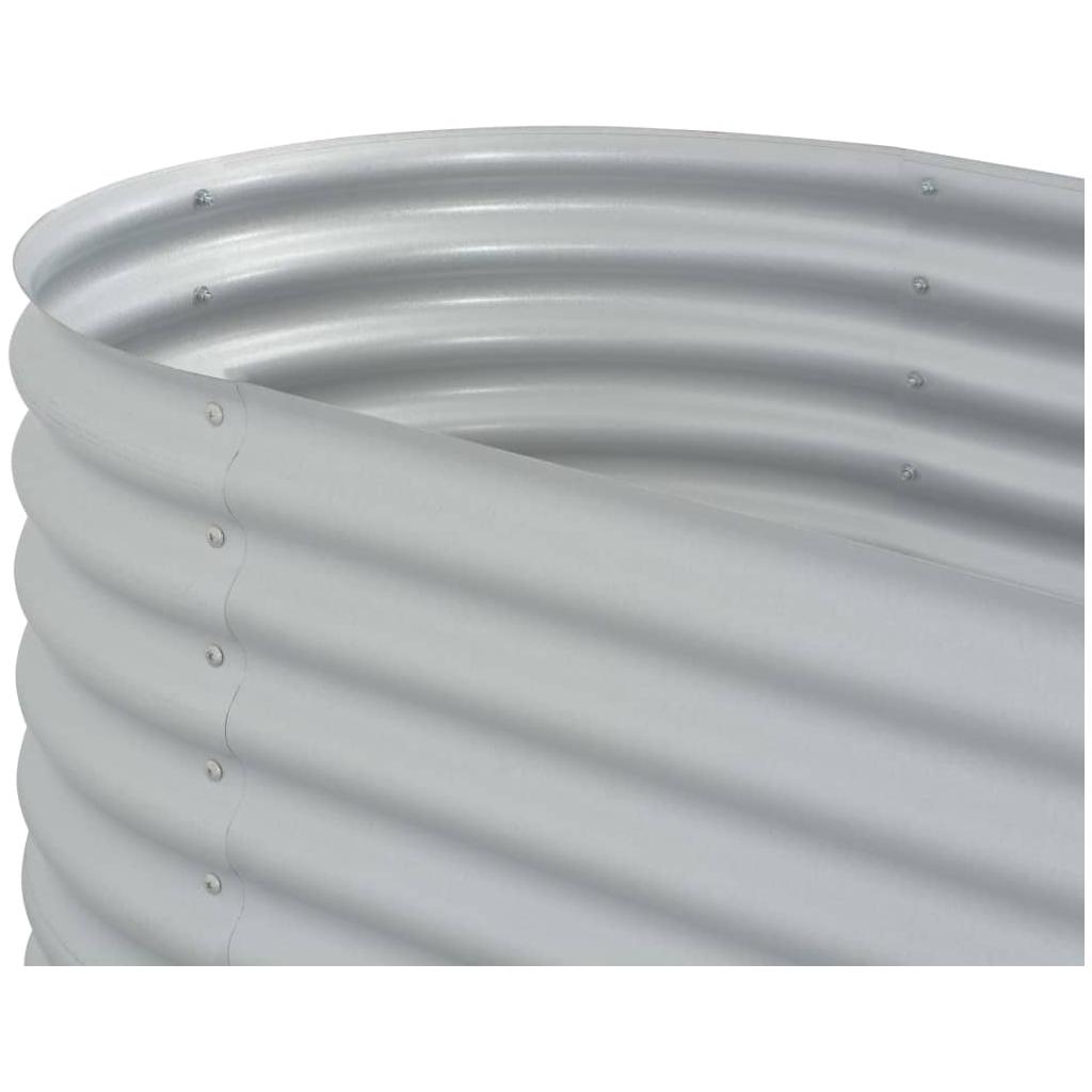 Lovelis, sidabrinis, 160x80x81cm, galvanizuotas plienas, aukštas