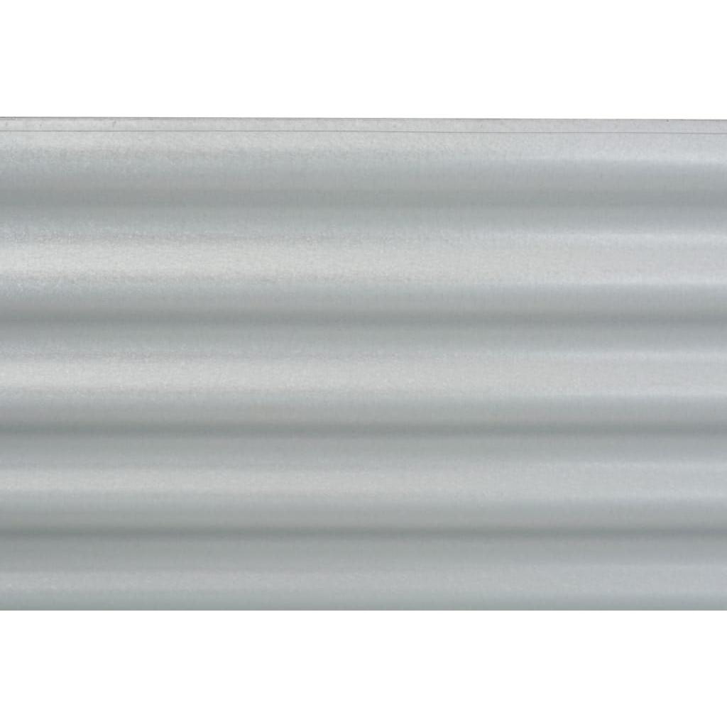 Lovelis, sidabrinis, 160x80x81cm, galvanizuotas plienas, aukštas