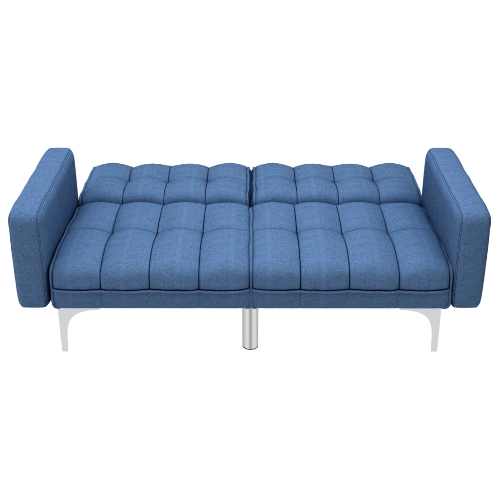 Sofa-lova, mėlynos spalvos, audinys