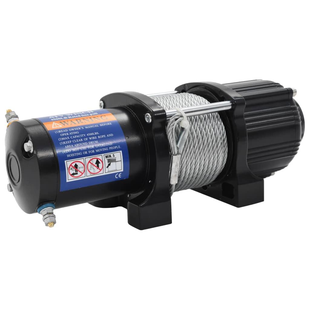 Elektrinė gervė, 12 V, 2040kg, su nuot. valdymo pultu