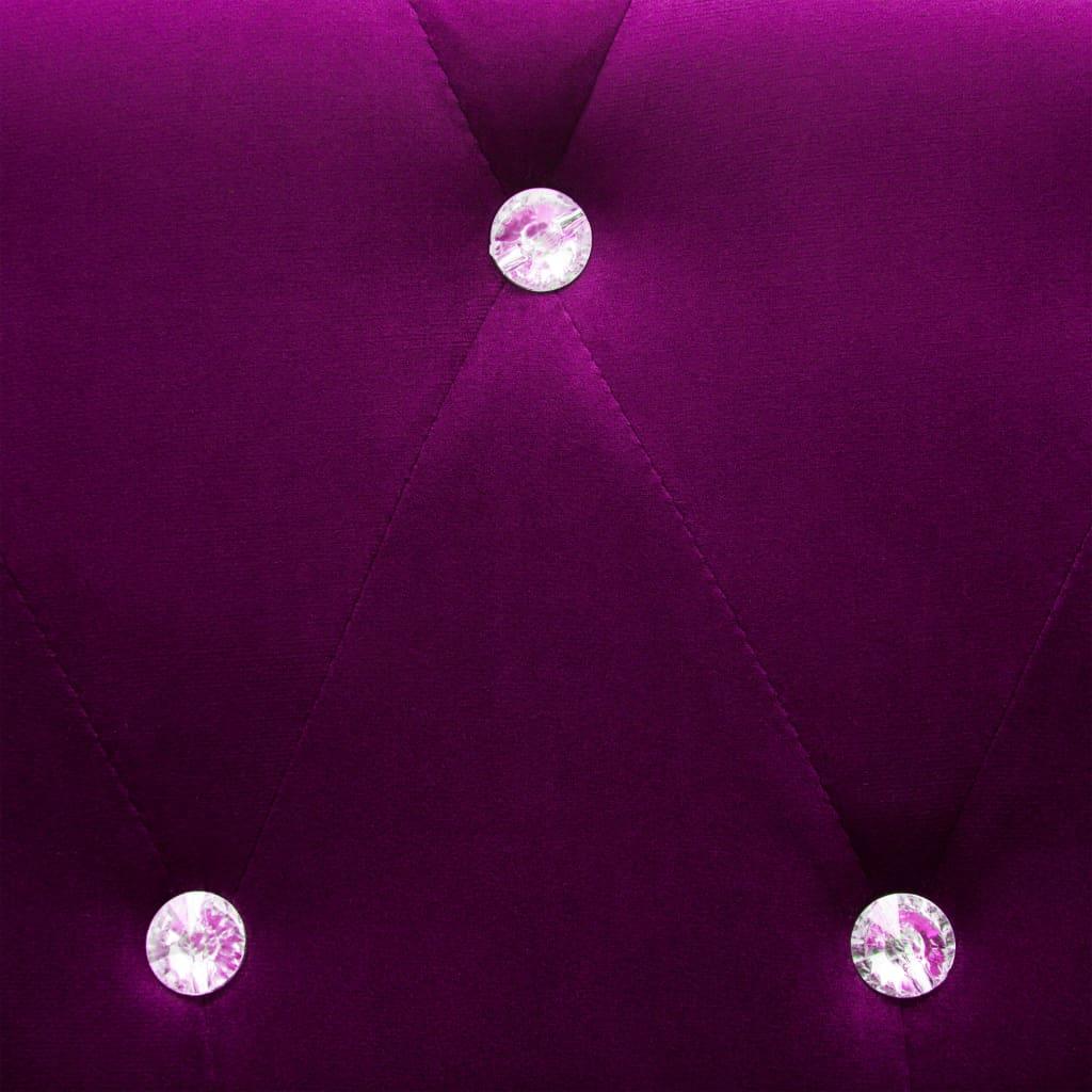 Chesterfield sofos kompl., 2d., aksominis apmušalas, violet.