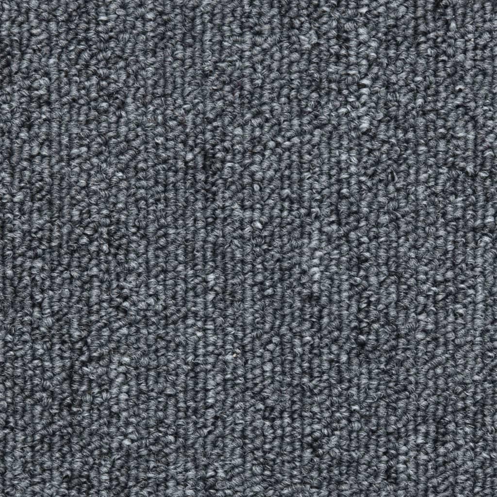 Kilimėliai laiptams, 15vnt., tamsiai pilkos spalvos, 56x17x3cm
