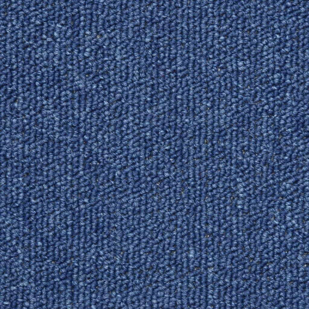Kilimėliai laiptams, 15vnt., mėlynos spalvos, 65x24x4cm