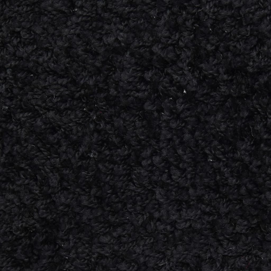 Kilimėliai laiptams, 15vnt., juodos spalvos, 56x20cm